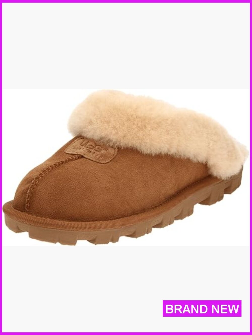 Shearling Sheepskin Slippers Cozy Indoor Outdoor Pull-On Comfort Lightweight